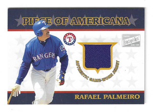 2003 Bazooka Piece of Americana Relics #RP Rafael Palmeiro E Jersey - NM-MT