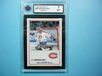 1989/90 KRAFT DINNER NHL HOCKEY CARD #25 PATRICK ROY KSA 7 NM SHARP!! 89/90 - Image 1 of 4