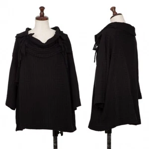 Y's Neck Cord Houndstooth Jacquard Top Size 2(K-134039) - Picture 1 of 12