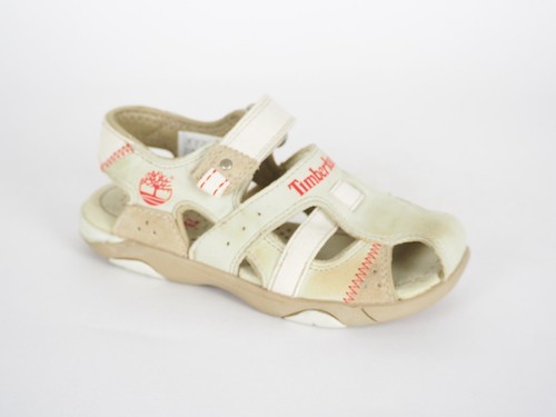 Sandali ragazzi Timberland Powerplay 70712 in pelle bianca pescatori punta chiusa