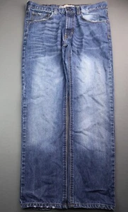 Pantalones de mezclilla para hombre Bullhead ajustados en dificultades talla 34x30 (medida 34x29) - Imagen 1 de 7