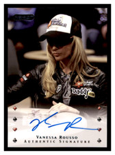 2010 Razor Poker Vanessa Rousso Authentic Signature ON CARD Auto #43 JS #1