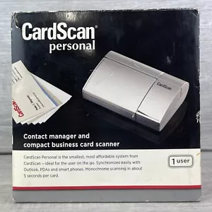DYMO CardScan Personal Silver Contact Manager Compact Business Card Scanner - Picture 1 of 4