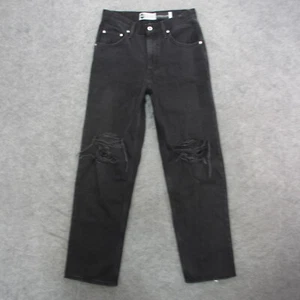 Silver Tab Jeans Men's 28x31 Black Dark Wash 94 Baggy Straight Leg Jeans - Picture 1 of 13