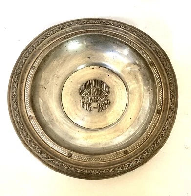 Vintage Silver Bowl Sterling Silver Round Bowl Wallace and Sons 1930s Silver - Image 1 of 4