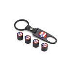 4x Puerto Rico Flag Key Chain Ring Fob Car Tire Air Valve Stem Caps Universal Volkswagen Vento