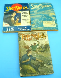 3 SHORT STORIES MAGAZINES 1 Top Notch 2 Twice-A-Month 1917, 1933, 1942 - Picture 1 of 16
