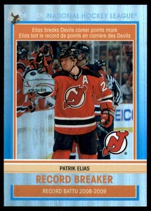 2009-10 O-Pee-Chee Record Breakers Patrik Elias New Jersey Devils #RB4