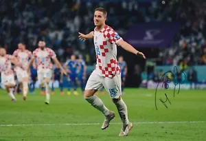 Football - Mario Pasalic - Hand Signed 12x8 Inch Photograph - Croatia - COA - Picture 1 of 1