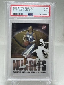 2003 2003-04 Topps Pristine Carmelo Anthony RC #107, PSA 9 nuovo - Foto 1 di 2