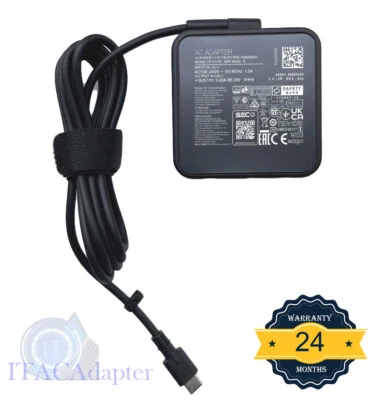 65W USB Type-C AC Adapter Charger For MSI Summit E13 AI Evo A1MTG Power Supply - Image 1 of 4