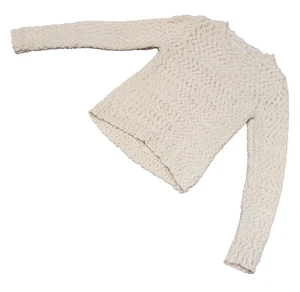 Tommy Bahama Junior Pullover Gr. M 10-12 Zopfmuster creme mit metallischen Akzenten - Bild 1 von 8