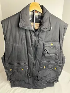 VTG Hunting Vest Men’s 2X Ozark Trail Black Outdoors Plaid Line Puffer Tactical - Picture 1 of 6
