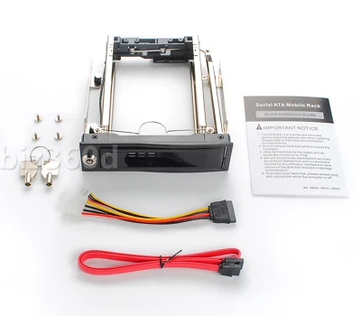 5.25 inch Tray-Less Hot-Swap Mobile Rack for SATA 3.5" Hard Drive HDD Caddy Dock - Image 1 of 4