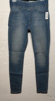 Denim Old Navy Rockstar Super Skinny Jegging lavado claro elástico 4 largos nuevo con etiquetas Foto 1 de 4