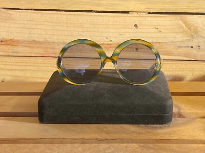 80s Vintage Multi-Color - Round  Oversize Mod Sunglasses - Image 1 of 2
