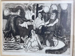 Vintage Original Radierung Robert Breyer signiert nummeriert 4/60 - Bild 1 von 12