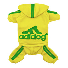 Adidog Pet Dog Warm Hoodie 4/Legs Classic Jumpsuit Puppy Coat Sweatshirt Clothes