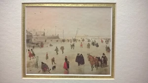 Hendrick Avercamp Eine Szene auf dem Eis Kunstdruck Weihnachtskarte Niederländischer Meister - Bild 1 von 23