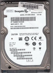 ST9500325AS Seagate 500Gb 5400Rpm 8Mb Buffer 2.5Inch Serial Ata Ii/3 - Picture 1 of 1