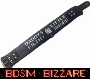 Bondage Kit Kragen Manschettenfesseln Daddys Slut Fetisch BDSM Hotwife Sissy Slave - Bild 1 von 4