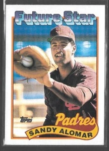 1989 Topps - Future Star #648 Sandy Alomar Jr. RC Rookie Padres Free Shipping - Picture 1 of 2