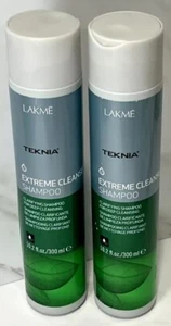 Lakme Teknia Extreme Cleanse Shampoo Clarifying Deep Cleansing 10.2 oz Lot of 2 - Picture 1 of 2
