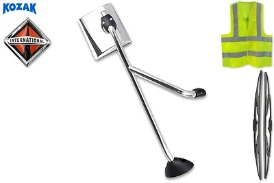 Espejo retrovisor cromado lado derecho International Harvester ProStar 2002-2017 Foto 1 de 4