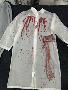 American Psycho Cosplay Axe Murderer Costume - Picture 1 of 1
