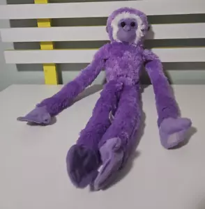 MONKEY PLUSH TOY PURPLE MONKEY WILD REPUBLIC 2015 50CM SKINNIER TOY - Picture 1 of 3