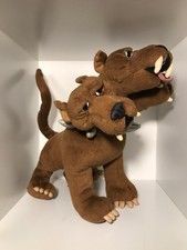 Warner Bros Harry Potter Gund 11” Cerberus Fluffy Plush 3 Headed Dog Puppy 2001