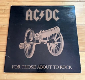 AC/DC ~ULTRA-RARE For Those About To Rock 1981 1st Press SPAIN Vinyl LP~ VG/VG+ - Picture 1 of 10