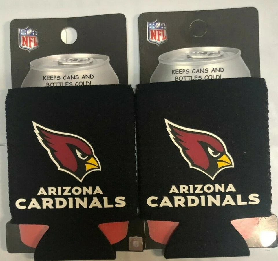 Arizona Cardinals Name & Logo NFL Collapsible Can Cooler SET OF 2 - Image 1 of 1