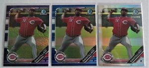 (3) 2019 Bowman Chrome Tony Santillan Refractor Lot /150 /499 & Purple Shimmer - Picture 1 of 2
