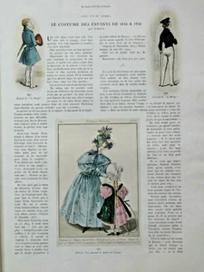 ARTÍCULO DE PRENSA ORIGINAL DE 1934 DISFRAZ INFANTIL DE 1834 A 1934 - 6 PÁGINAS - Imagen 1 de 4