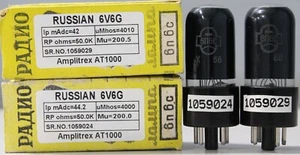 Reflektor 6P6S 6V6GT PLATTENGETTER Hergestellt in der UdSSR 70er Jahre Amplitrex getestet 1 passendes Paar - Bild 1 von 7