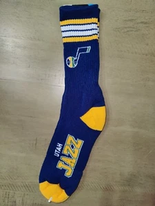 Utah Jazz Mens NBA Team Blue Deuce Crew Length Socks Large - Picture 1 of 1