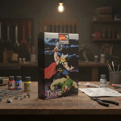 MARVEL THE MIGHTY THOR MODEL KIT MODELL-BAUSATZ VINTAGE  / TOYBIZ 1998 - Bild 1 von 2