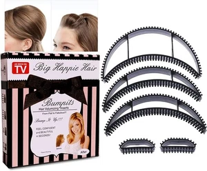 Juego de 5 bobinas de peinado negras Bump it Volume accesorio para el cabello protuberancias para el cabello - Imagen 1 de 5