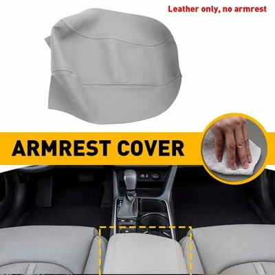 Cubierta reposabrazos tapa consola central cuero nuevo gris Hyundai Sonata 2015-2019 Foto 1 de 4