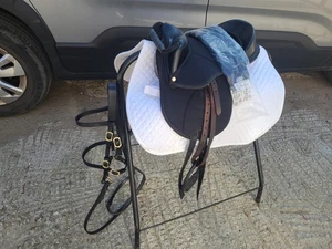 Small Pony Saddle Set, Bridle,Girth Stirrups, Bit, reins, Saddlecloth. (Ref SS1) - Picture 1 of 14