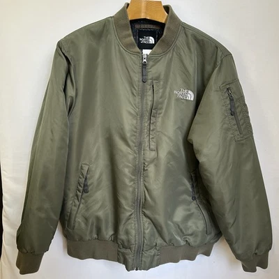 Винтажная куртка-бомбер The North Face MA-1 Flight на молнии зеленая мужская размер XXL 2XL - Изображение 1 из 4