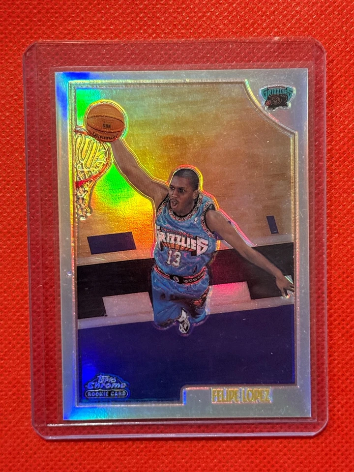 1998-99 Topps Chrome Refractor Rookie #161 Felipe Lopez Vancouver Grizzlies - Image 1 of 2