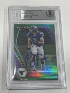 Adam Thielen Signed Prizm Draft Picks Green Card Slabbed Beckett BAS Auto a - Picture 1 of 3