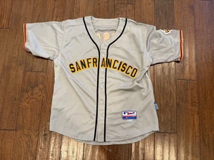 Majestic Cool Base Giants Buster Posey Jersey size 48 grey - Picture 1 of 12