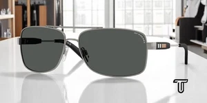 Gafas de sol para hombre BURBERRY BE3074 100387 gris metalizado 63 mm - Imagen 1 de 6