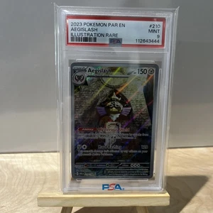 2023 POKEMON PAR EN-PARADOX RIFT ILLUSTRATION RARE 210 AEGISLASH PSA 9 - Picture 1 of 2