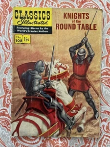 Classics Illustrated #108 1953 HRN108 1st Print GD/VG KNIGHTS ROUND TABLE - Picture 1 of 15