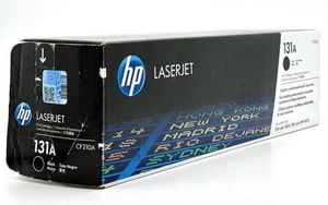 Genuine HP Laserjet 131A/CF210A Black Toner Cartridge - New Open Box - Zdjęcie 1 z 6