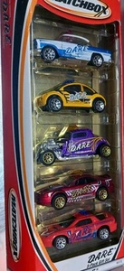 2000 Matchbox 5 Car Gift Pack D.A.R.E. '55 Chevy Bel Air-'33 Ford Coupe-Mustang - Picture 1 of 21